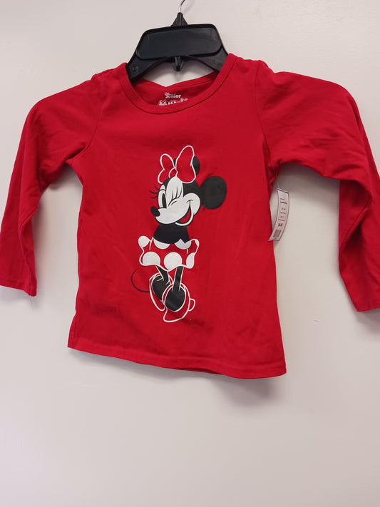 Red Minnie Longsleeve Shirt, 4T G