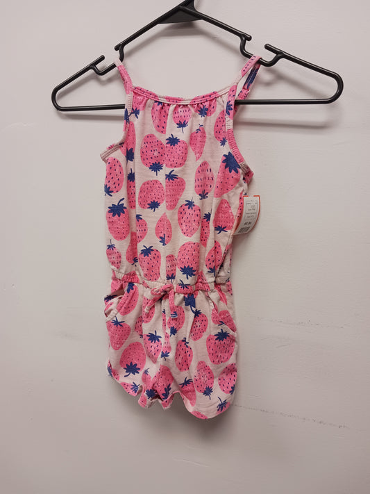 Pink Cat & Jack Strawberry One Piece outfit, 4T G