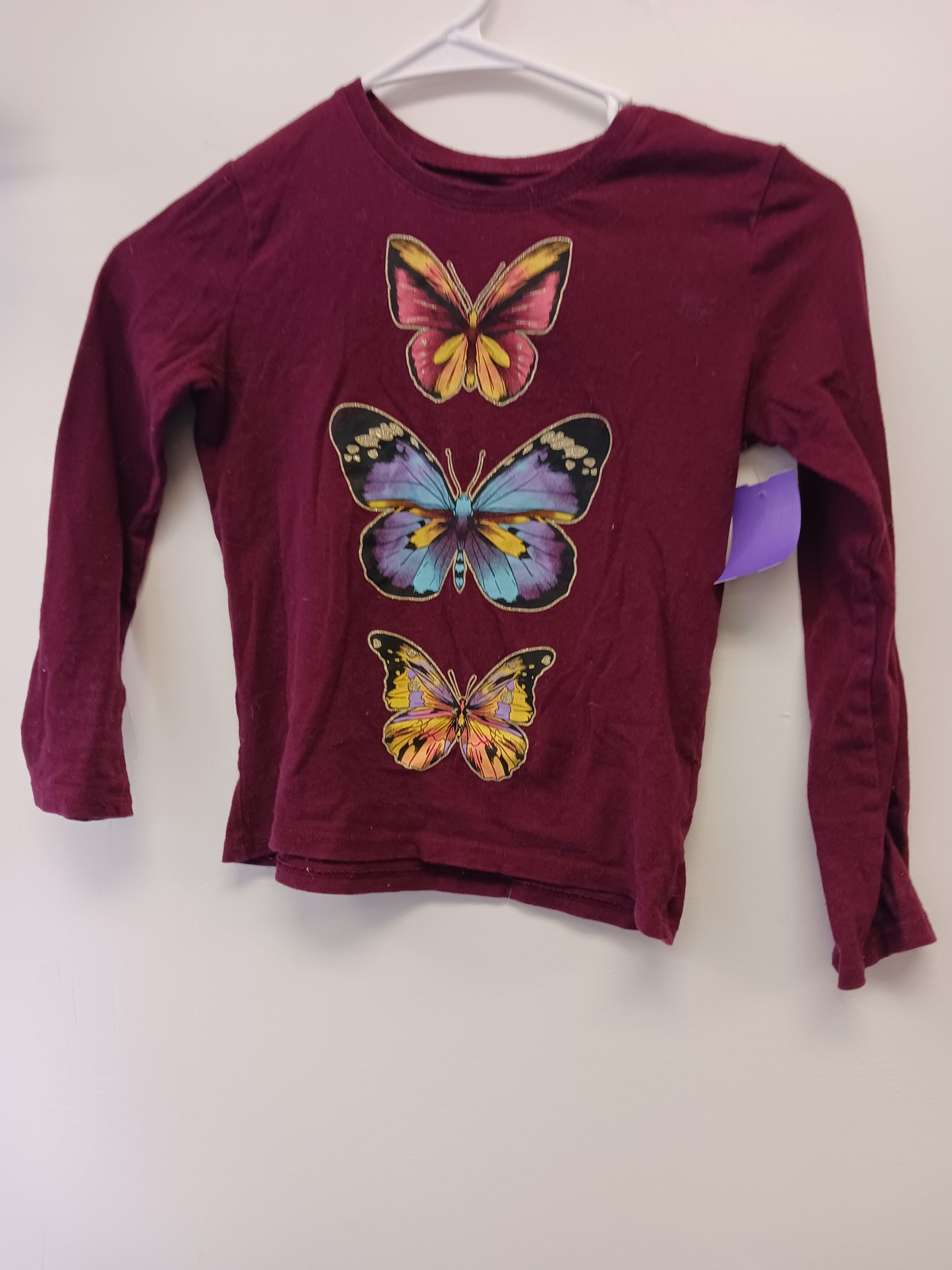Burgandy Childrens Place Longsleeve Shirt, 5 G