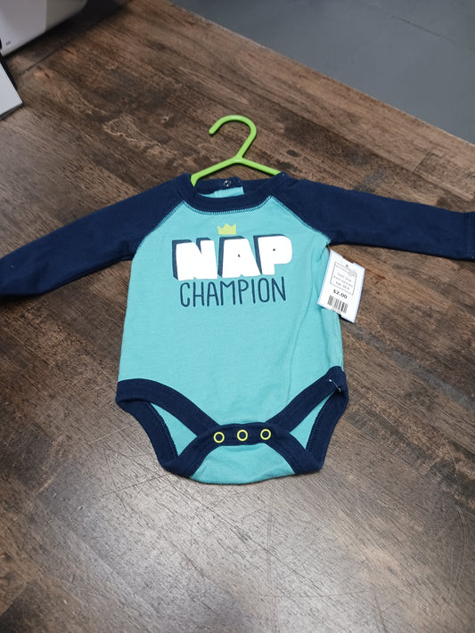 blue Cat & Jack Nap Champion Onesie, NB B