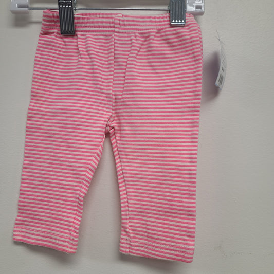 Pink/White Striped Carters Pants, 3M G