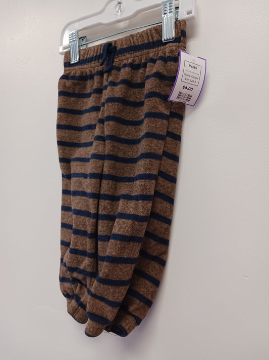 Brown/Navy Striped Carters Pants, 12M B