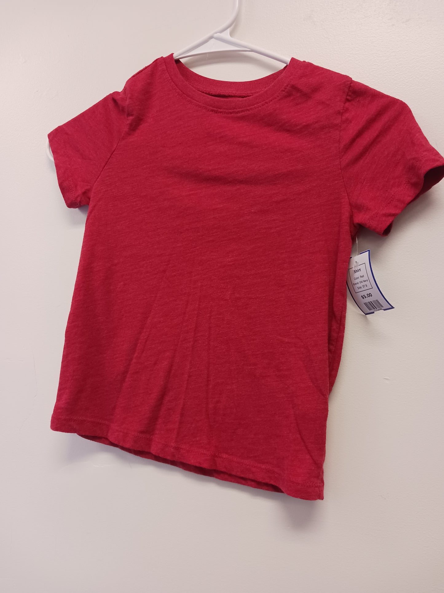 Red Old Navy Shirt, 5T B