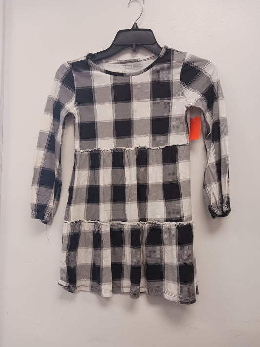 white/black Old Navy Check Dress, 8 G