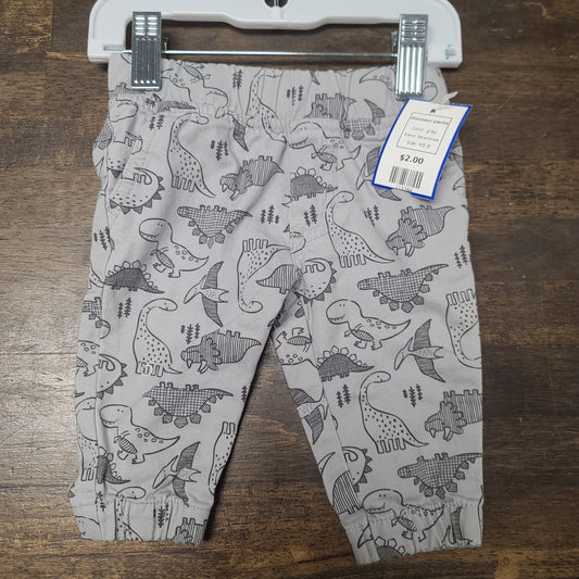grey Garanimals dinosaur pants, NB B