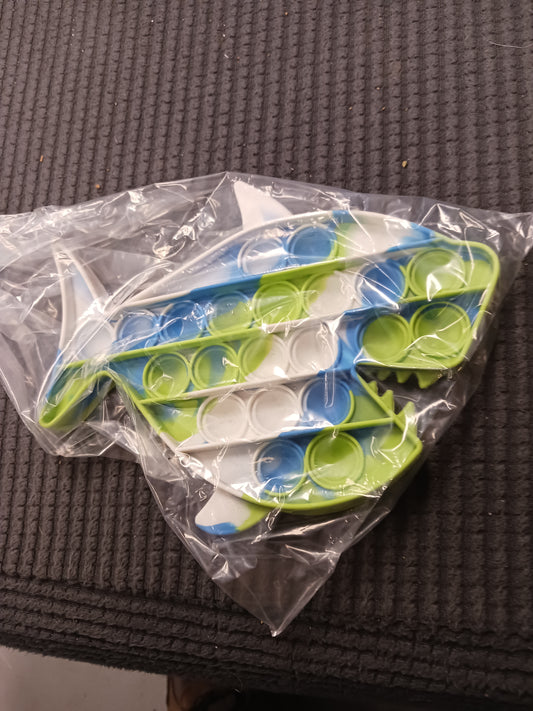 Blue/White/Green Shark Pop It