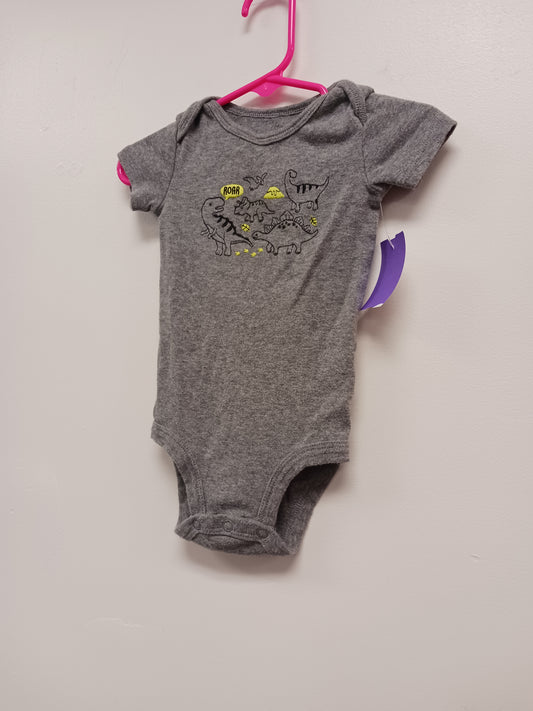 grey Child of Mine Dino Onesie 3-6m, 3M B