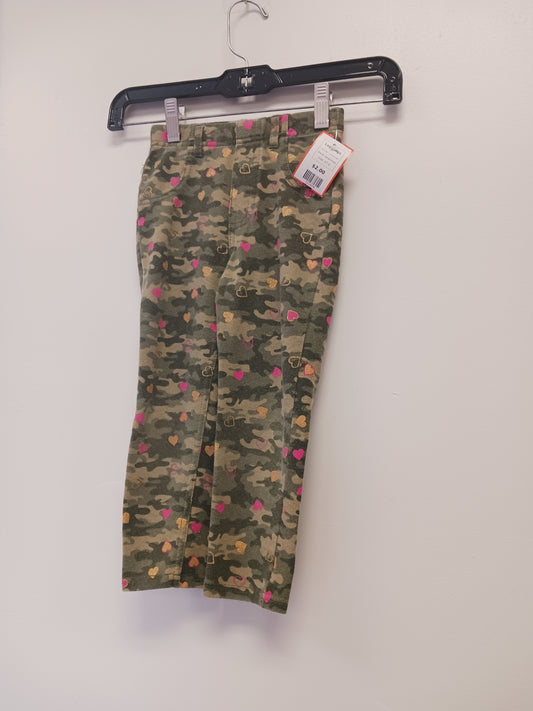 Green Camo/Pink Heart Garanimals Leggings, 4T G