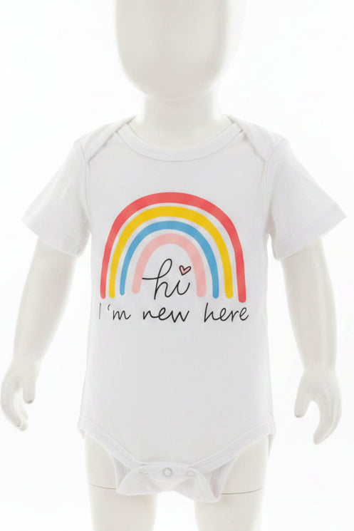 White/Rainbow Boutique Onesie, 3M G