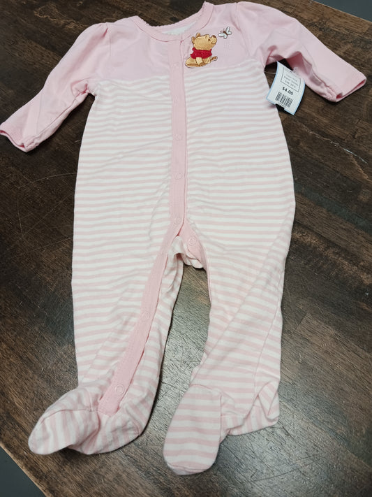 Pink Disney Whinnie The Pooh Sleeper 3-6m, 3M G