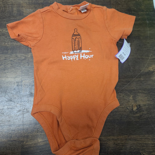 Orange Happy Hour Old Navy Onesie, 6M B