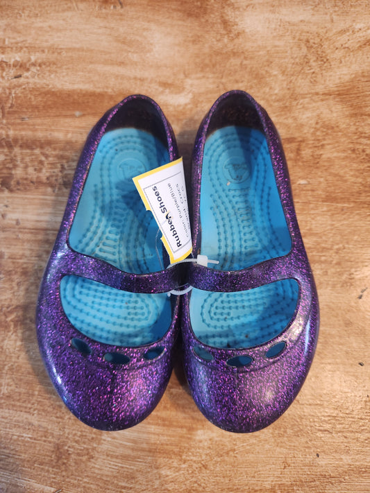 Purple/Blue Crocs  Rubber Shoes, 7C G