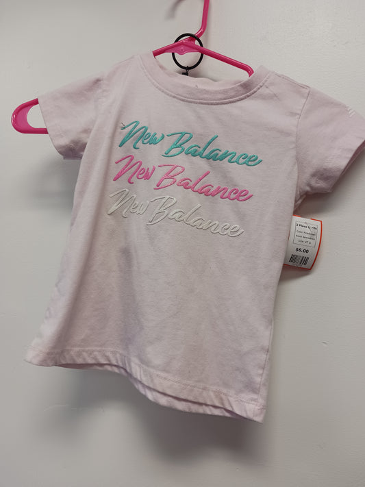 Pink/Green New Balance 2 Piece Outfit, 4T G