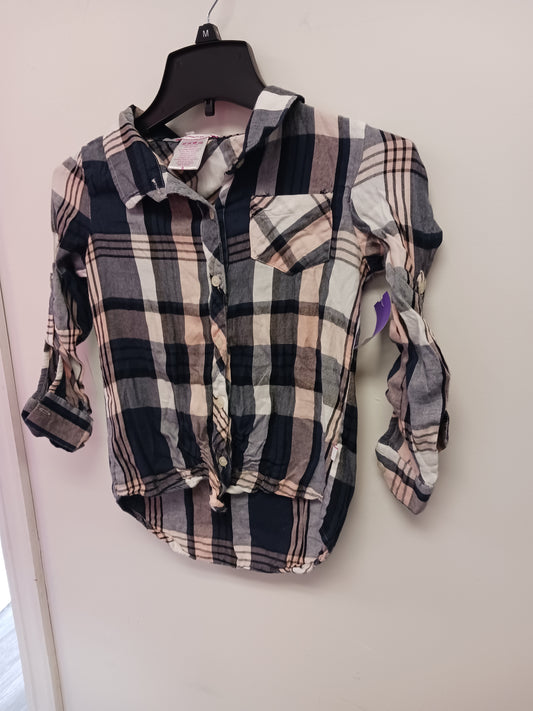 Pink/Grey Plaid Tommy Bahama Longsleeve Button Up, 8 G