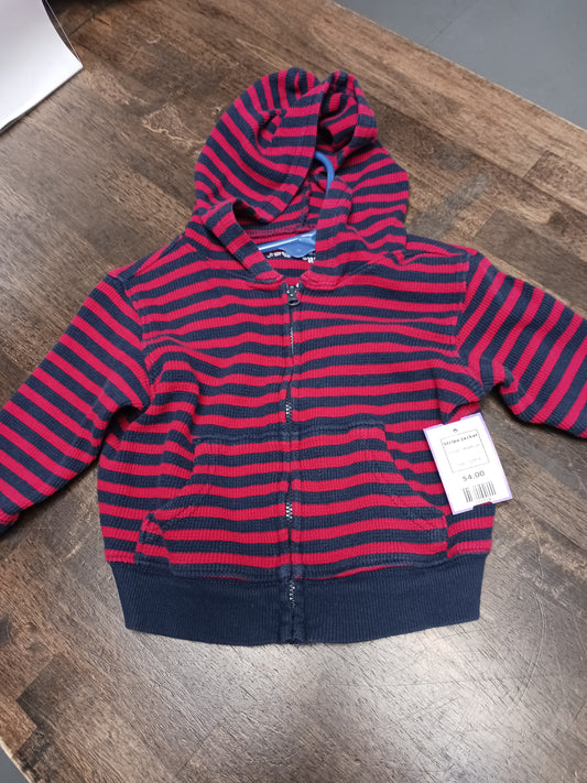 red/blue Jumping Bean Stripe Jacket, 12M B