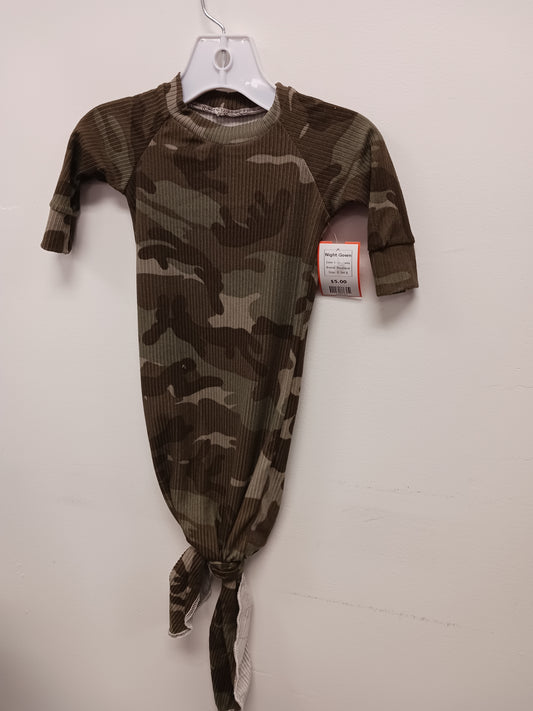 Green Camo Boutique Night Gown, 0-3M B