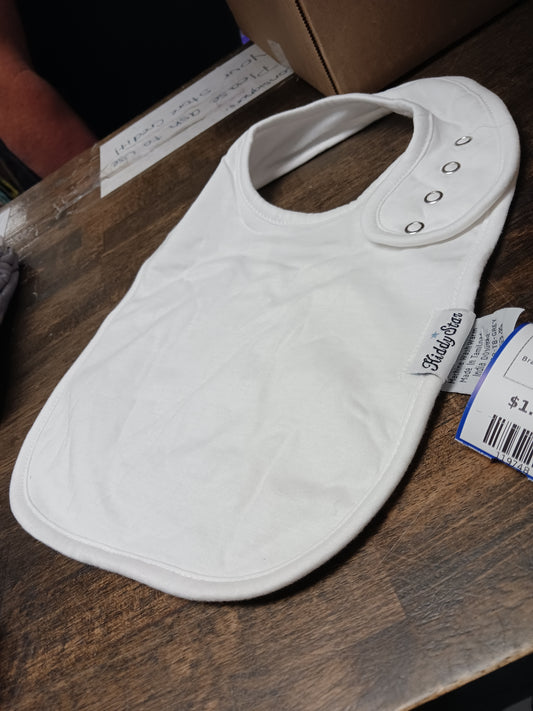 white Kiddy Star Baby bib