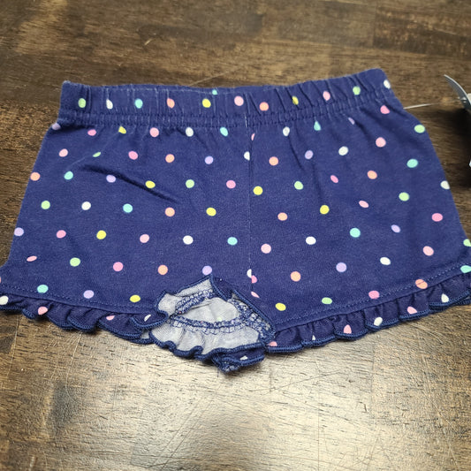 Blue/Colorful Polka Dot Garanimals Shorts, NB G