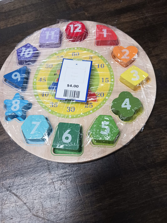 Wooden Clock Puzzle