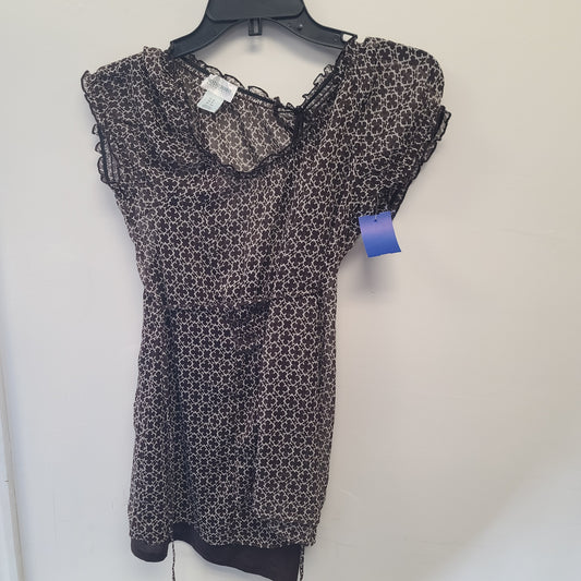 Brown Motherhood Maternity Top, Small