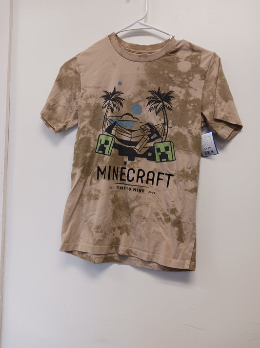 Tan  MineCraft Tshirt 10/12, 10 B