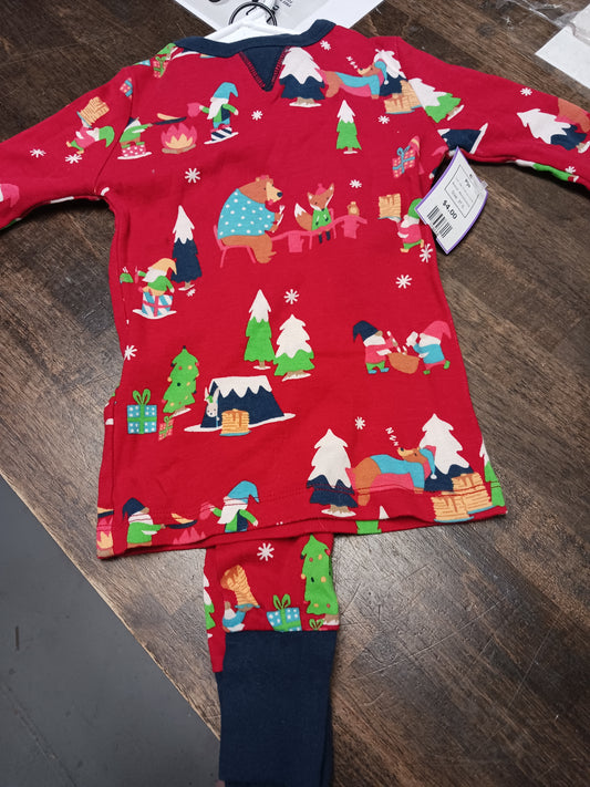Red Christmas Gnome Wondershop Pjs, 3T G
