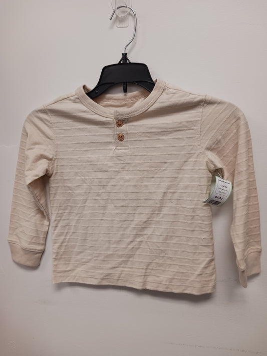 Tan Members Mark Longsleeve Shirt, 4T B