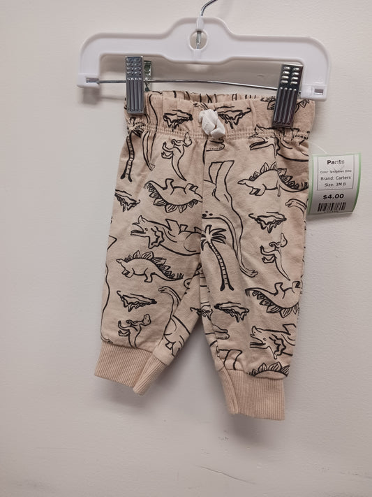 Tan/Brown Dino Carters Pants, 3M B