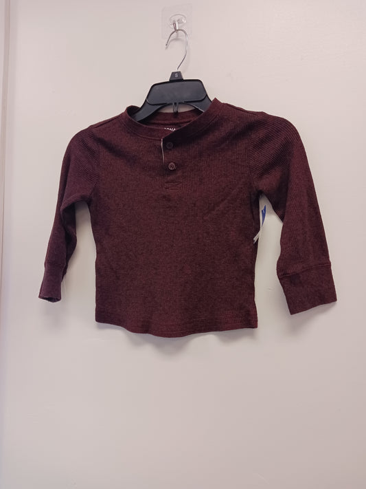 Burgandy Arizona Longsleeve Shirt, 4T B