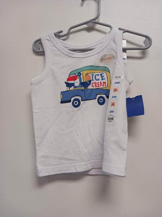 white Garanimals Ice Cream Truck tank top, 2T B