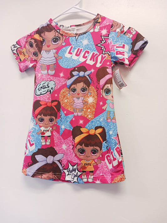 Colorful LOL Shein Dress, 4T G