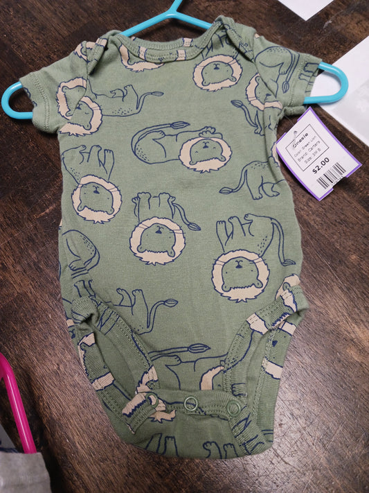 Green Lion Carters Onesie, 3M B