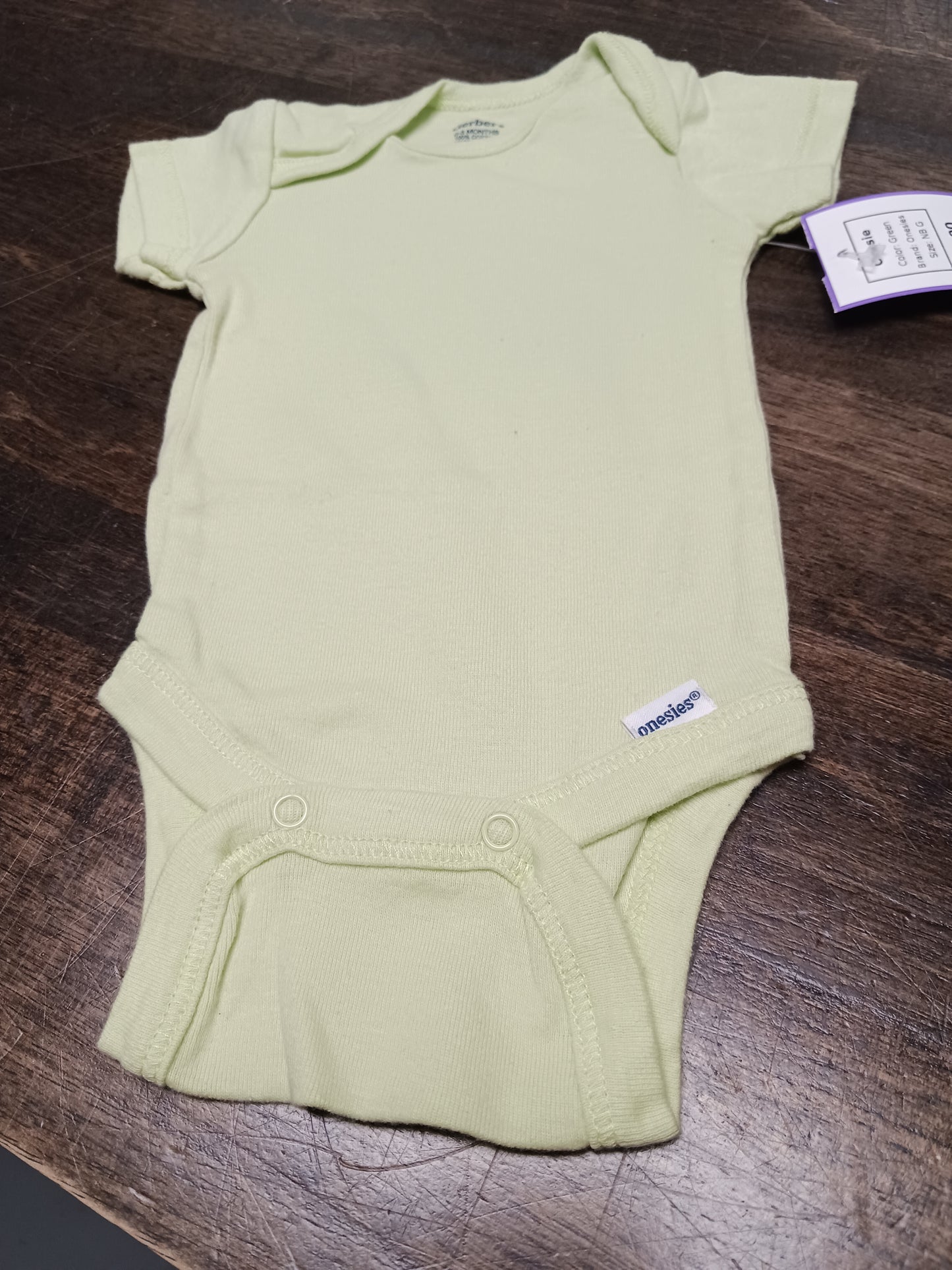 Green Onesies Onesie, NB G