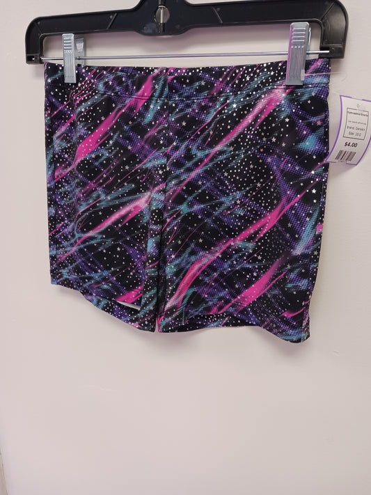 Black/Blue/Pink/Purple Danskin Gymnastics Shorts, 10 G