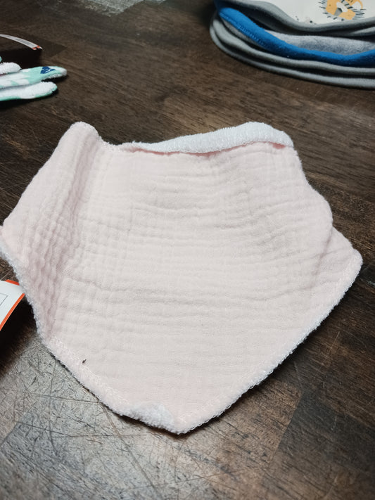 pink Elephant & Castle Bib