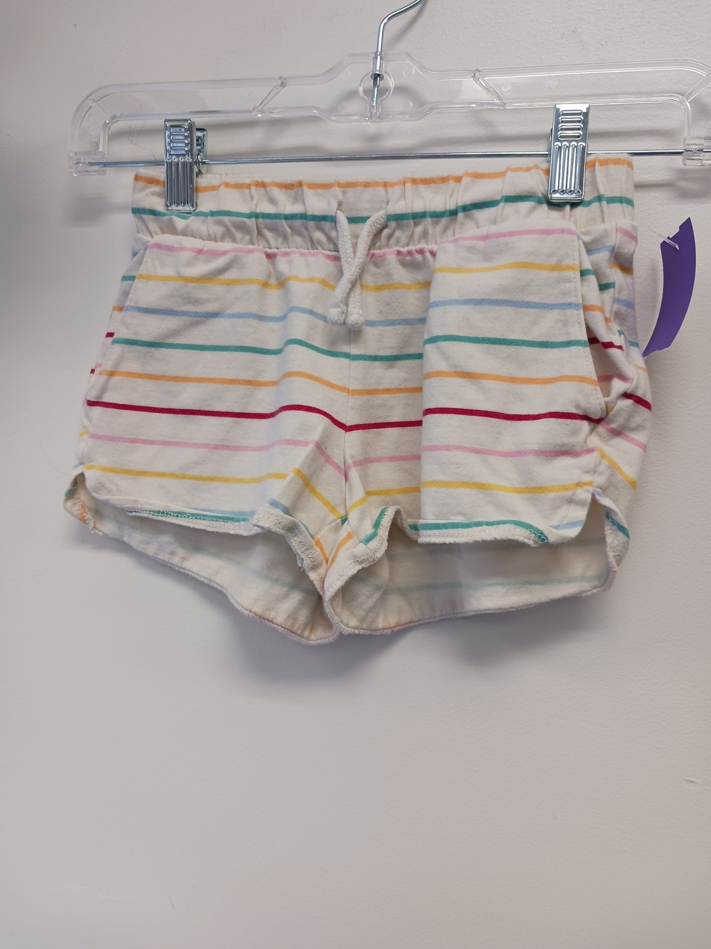 White/Colorful Striped Old Navy Shorts, 6 G