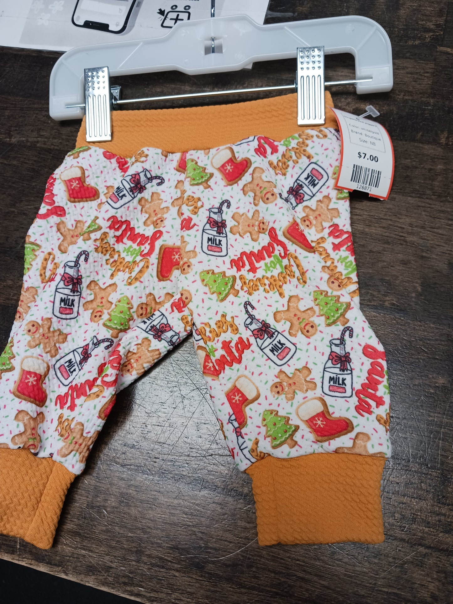 white/gold Boutique Gingerbread Joggers, NB