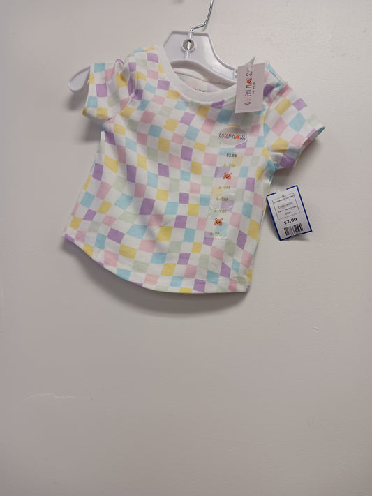 multi Garanimals Checkered Tshirt 6/9m, 6M G