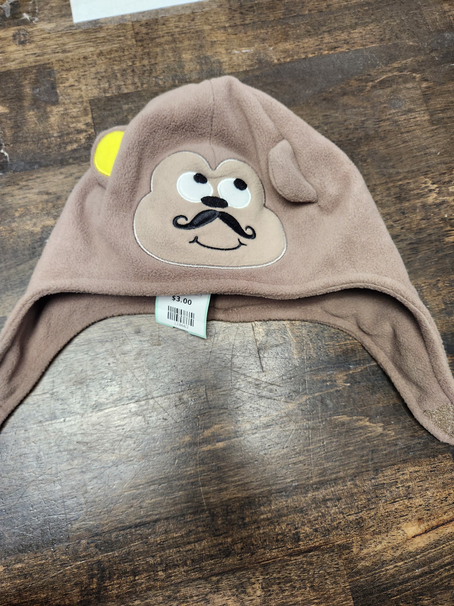 Brown Monkey Jumping Bean Winter Hat, 2T B