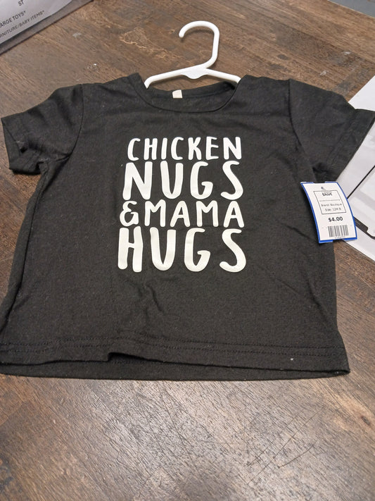 Black Chicken Nugs & Mama Hugs Boutique Shirt, 12M B