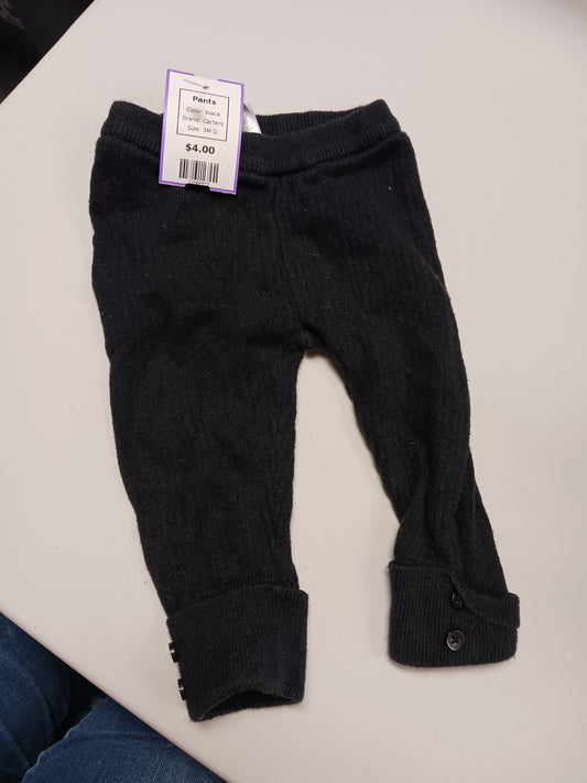 black Carters Pants, 3M G