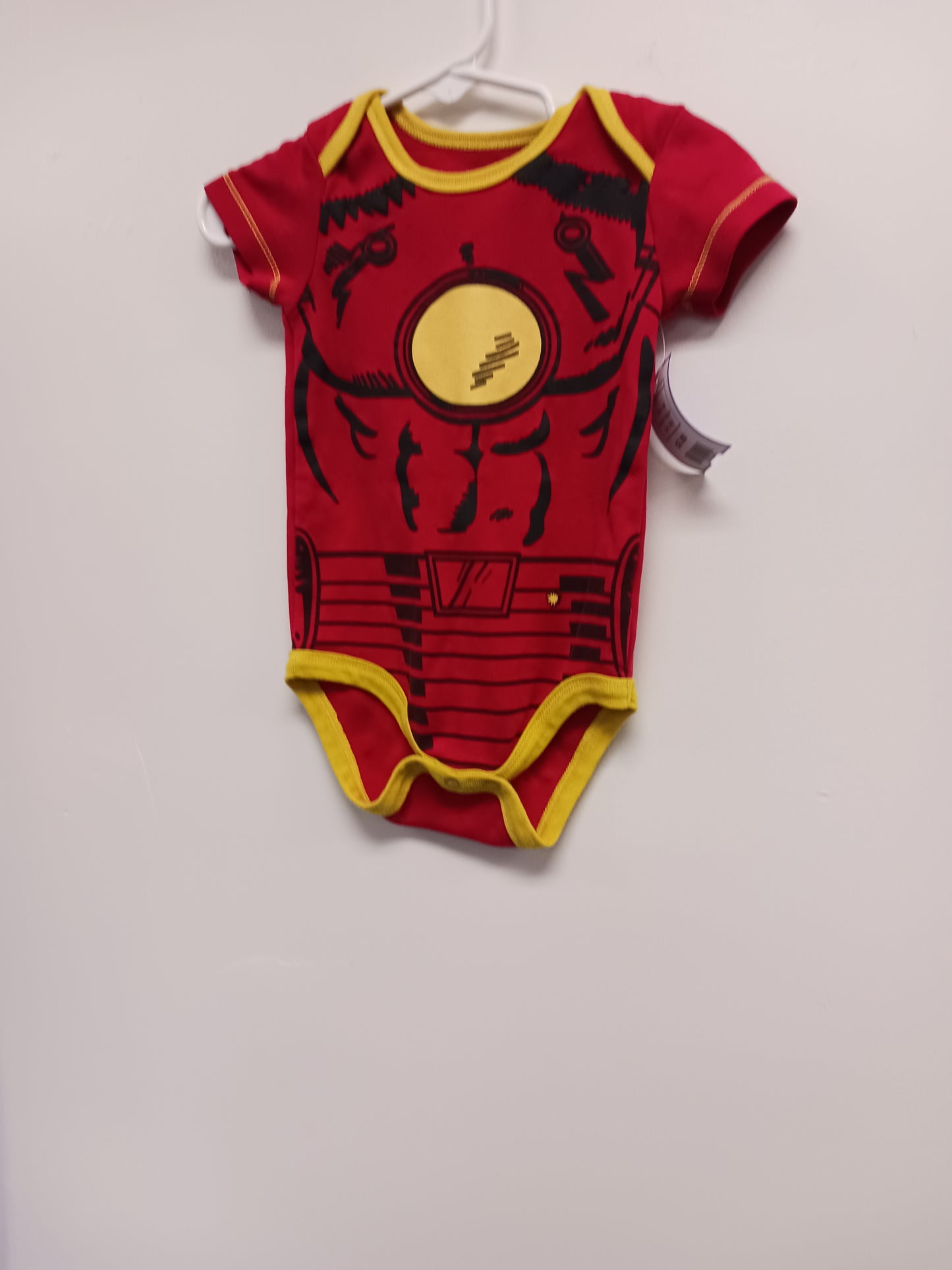 red Marvel Iron Man Onesie 3-6m, 3M B