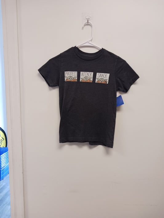 grey Star Wars Protect,attack,snack tshirt, 5T B