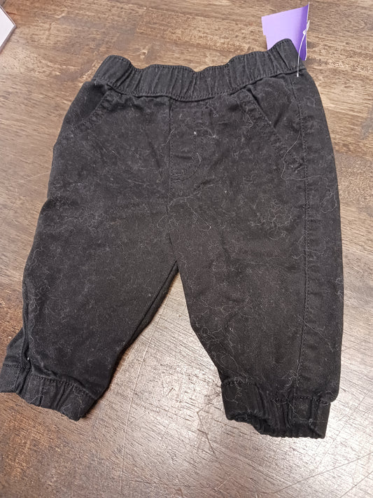 black Garanimals Joggers 0-3m, NB B