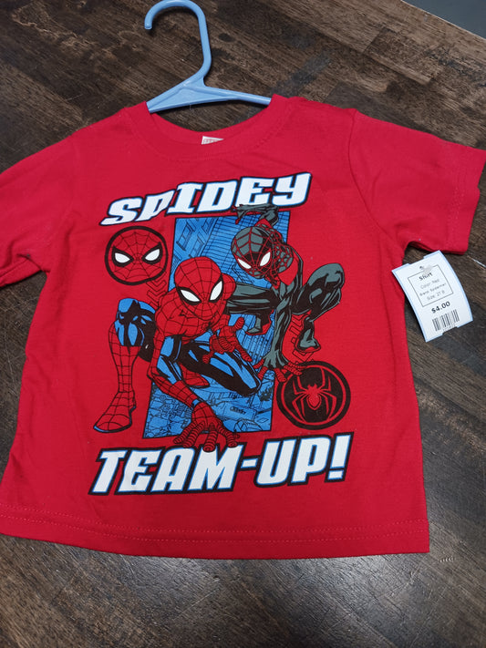 Red Spiderman Shirt, 2T B