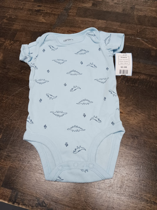 Blue Dino Carters Onesie, 3-6M B