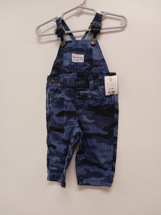 Blue Camo Carters Bibs, 6M B