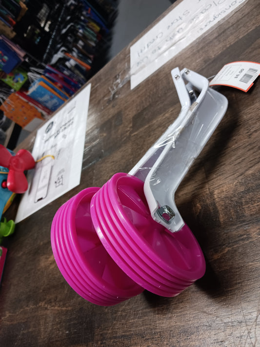 Pink/White  Training Wheels