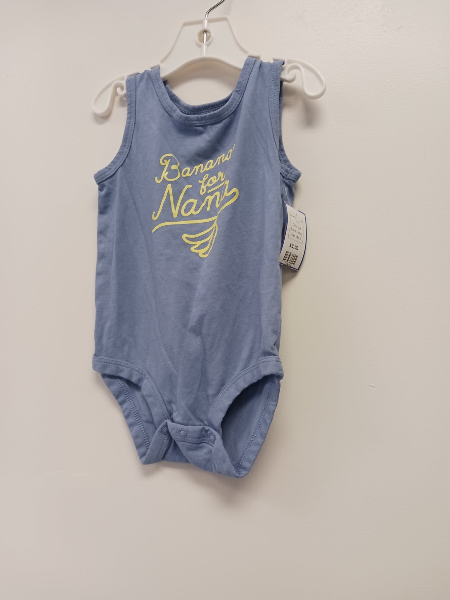blue Carters Bananas for Nana Tank Onesie, 18M B