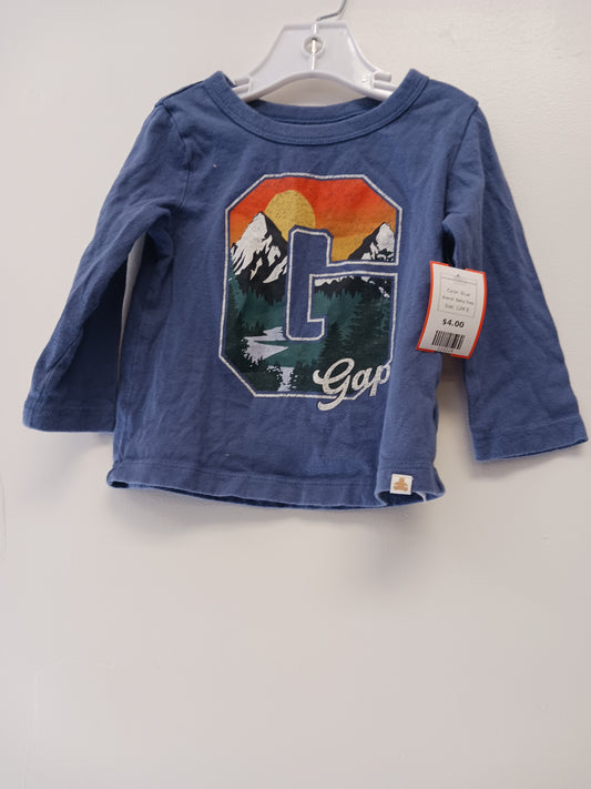 Blue Baby Gap Long Sleeve Mountain Shirt 12/18m, 12M B